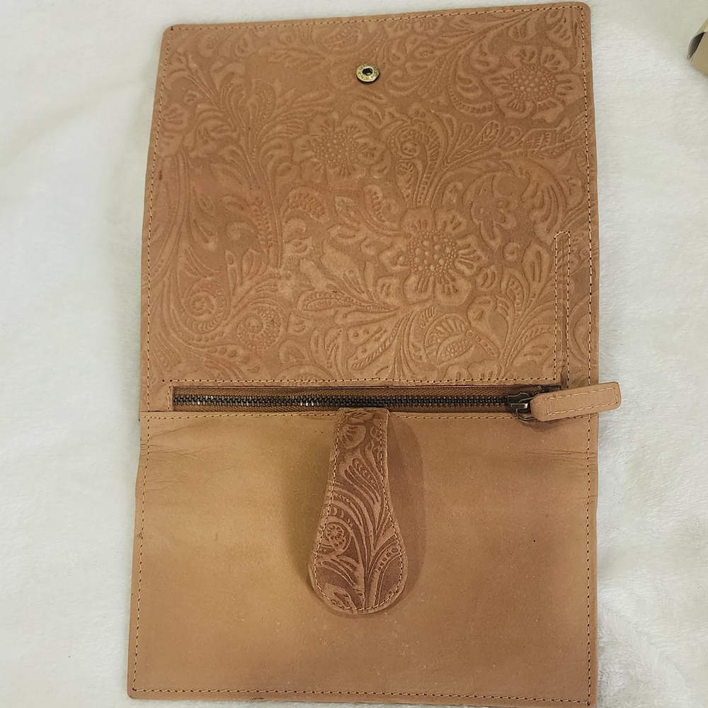 Tan Embossed Wallet - Picture 6 of 8
